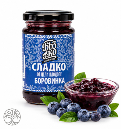 BuzKo BLUEBERRY JAM, 65% WHOLE FRUIT – 380 g