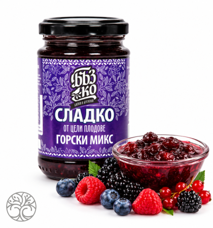 СЛАДКО от ГОРСКИ МИКС, 65% цял плод - 380гр. БъзКо