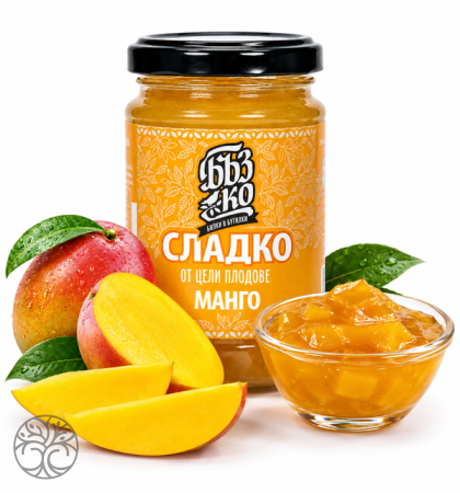 BuzKo MANGO JAM, 70% FRUIT – 380 g