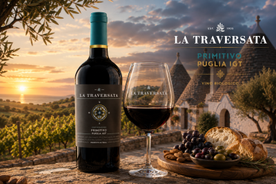 ЧЕРВЕНО ВИНО LA TRAVERSATA ПРИМИТИВО PUGLIA IGT - CORVEZZO, 750мл