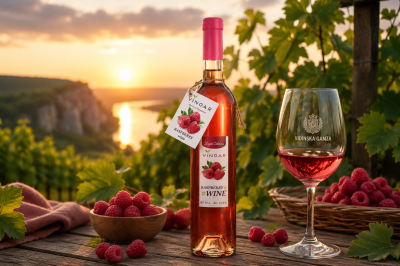 ПЛОДОВО ВИНО ОТ МАЛИНА - VINOAR, 500мл