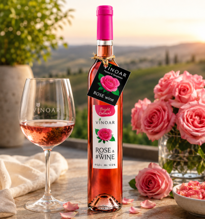 ПЛОДОВО ВИНО ОТ РОЗА - VINOAR, 500мл