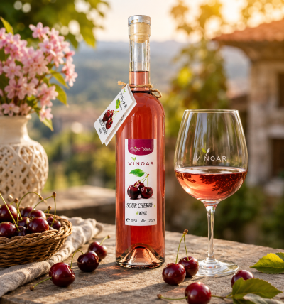 ПЛОДОВО ВИНО ОТ ВИШНА - VINOAR, 500мл